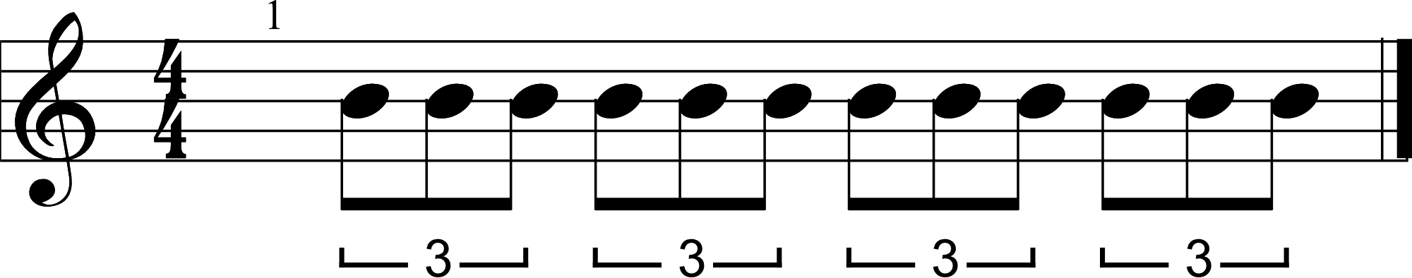 Eighth Note Triplet Example